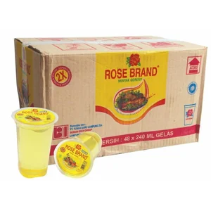Rose brand minyak goreng cup 220 ml x 48 pcs per karton
