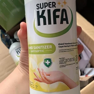 Super kifa hand sanitizer cair 1 liter x 12 botol/ctn