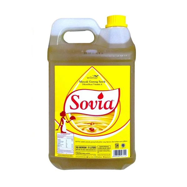 Sovia minyak goreng 5 liter x 4 jerigen/karton