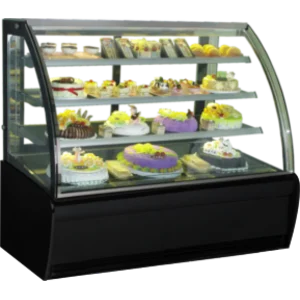 Gea curved glass cake showcase (etalase kue melengkung) type s-960a uk.180x80x137cm