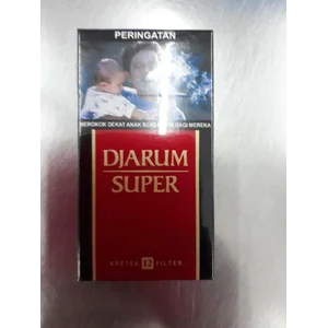 Djarum super per bungkus isi 12 batang per slop isi 10 bungkus 