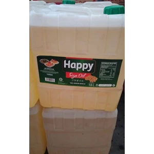 Happy soya oil kemasan 18 liter per jerigen 