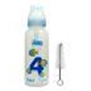 Huki Weaning Bottle W Spoon 9 Oz (260 ml) Blue (Botol Plastik)