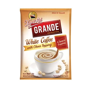 Kapal api grande white coffee topping 20 gr x 12 renceng x 10=120 pcs/karton