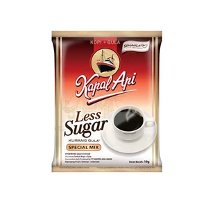 Kapal api spesial mix less sugar 19 Gram (isi 10 sachet/renceng X 12 renceng/karton)