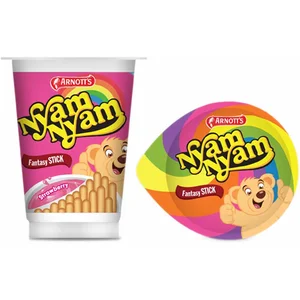 Nyam Nyam Fantasy Stick Strawberry 25 gr x 144 pcs per karton 77030007