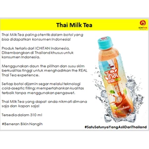 Ichitan Thai Milk Tea 310 ml x 24 pcs per karton 