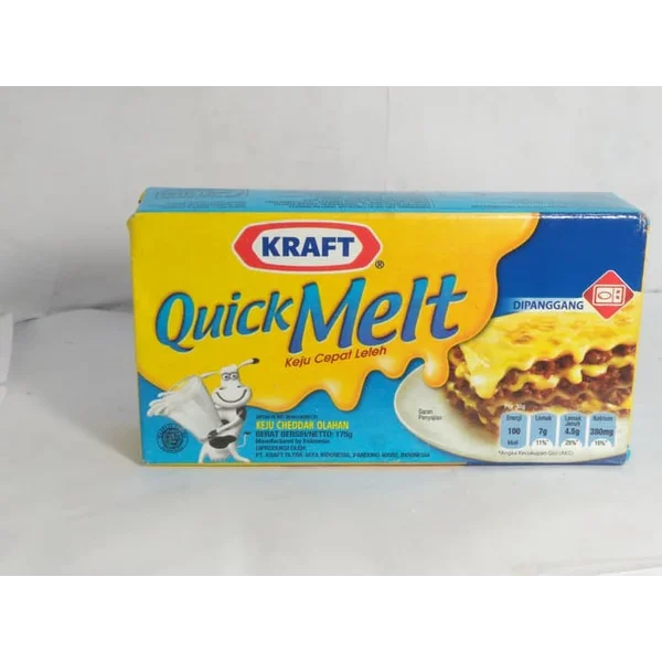 Keju karft cheddar quickmelt 165 gr x 48 pcs/karton 
