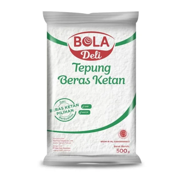 Bola deli tepung beras ketan 500 gr x 20 pcs per karton