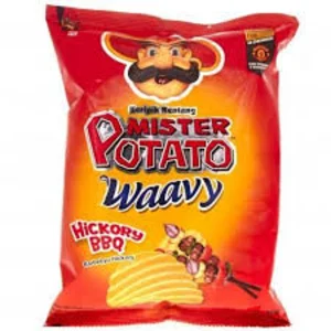Mr.Potato Wavy Hickory BBQ 60gr x 30pcs/ctn