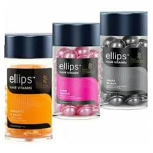 Ellips hair repair smooth & silky 1 ml per blister 6 kapsul x 50 kapsul/jar x 12 jar/karton