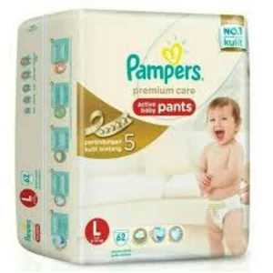 PAMPERS DIAPERS LG62X3 DART0.5 ID LE BC MOH
