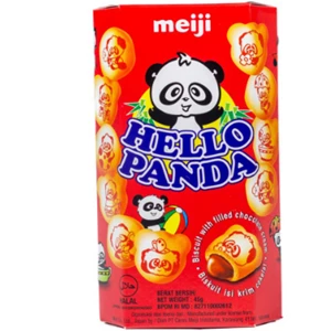 Meiji hello panda choco biskuit 45 gr (1 x 8 x 10) pcs/karton
