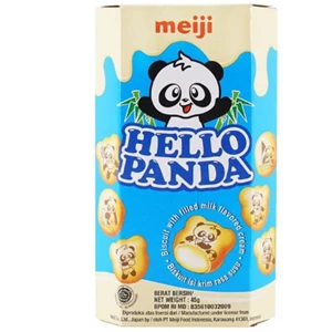 Meiji hello panda biskuit milk 45 gr (1 x 8 x 10) pcs/karton