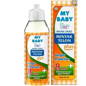 My baby minyak telon plus longer protection 8 jam 90 ml x 60 pcs/karton (8999908432605)