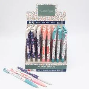 05mm Ball Pen 3 vivid barrel colors Ink: Blue isi per karton 1200pcs