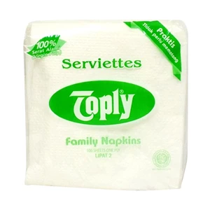  Toply Napkin MG White Luncheon 100's Potong 