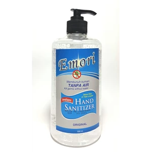 Emori Hand Sanitizer Botol Pump 500 ml x 12 pcs per karton