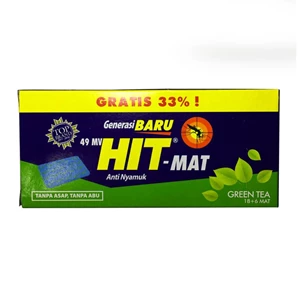 HIT MAT GREEN TEA 18+6S per carton isi 6 pcs ( 8992745999980 )