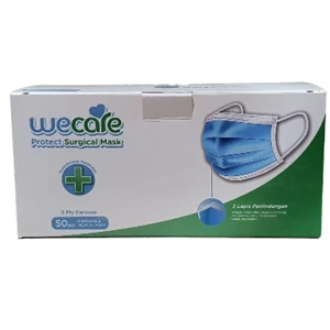 Wecare protect surgical mask 3 ply earloop 50's x 40 box/karton
