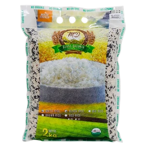 Beras Organic Black + White Rice 2kgx24bag/karton
