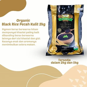 Beras Organic Black pecah kulit 5kgx10bag/karton