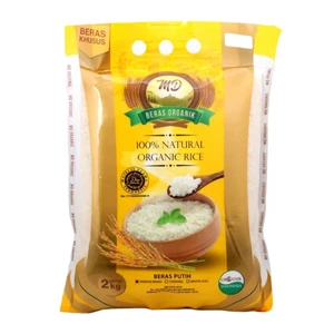 Beras Organic White Rice (ciherang)2kgx24bag/karton