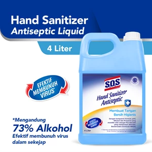 Sos hand sanitizer jerigen 4 liter x 4 pcs/karton