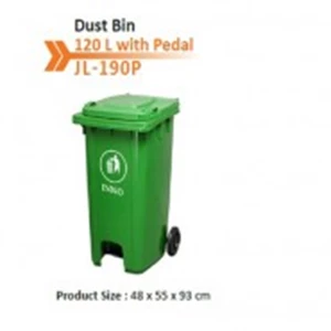 Dust Bin 120 L Green Pedal JL-191
