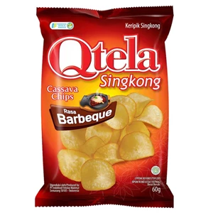 Qtela keripik singkong garlic chicken 60 gr x 30 pcs/karton
