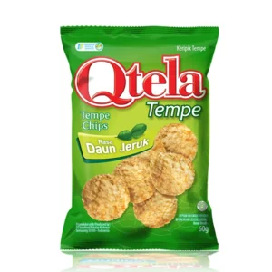Qtela keripik tempe rasa daun jeruk 185 gr x 12 pcs/karton