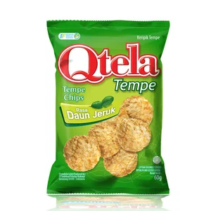 Qtela keripik tempe rasa daun jeruk 55gr x 30 pcs/ctn