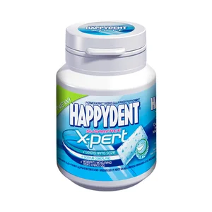 Happydent expert peppermint bottle 40 pcs x 6 botol/box x 6 box/ctn 