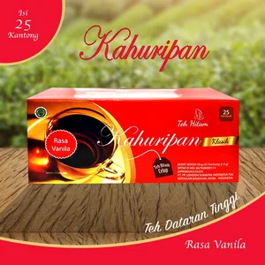 Kahuripan klasik teh hitam celup rasa vanila (@25pcs) x 24 box/ctn