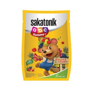 Sakatonik Abc Gummy Fruit & Veggies x 5 sachet x 24 box per karton 