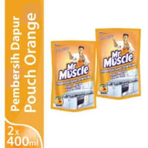 Mr muscle kitchen orange pouch 400ml x 12 pcs/ctn   244400000