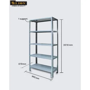 Lion rak besi 705 5 shelf