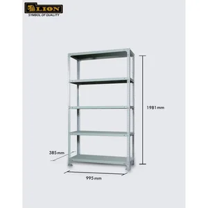 Lion rak besi 704 5 shelf 221x30x100cm