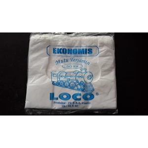 Loco ekonomis kantong plastik putih dan natural/transparan ukuran 24 per bal 