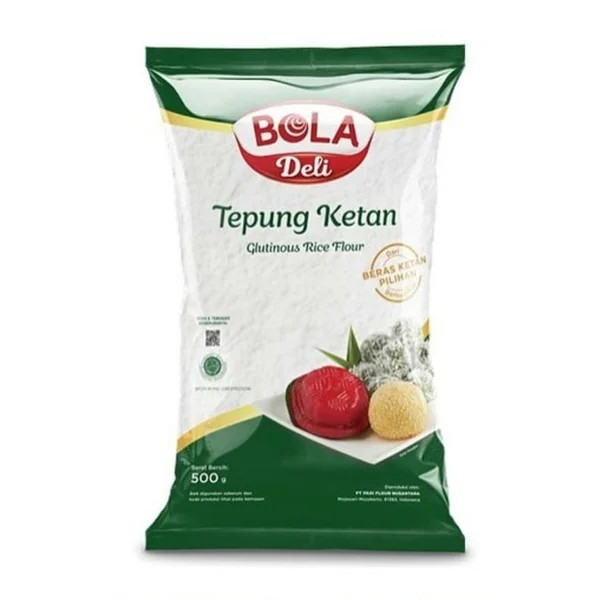 Tepung Ketan Bola Deli 500 gr 20 pcs per dus