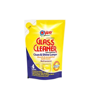 Yuri glass cleaner foam lemon fresh 410 ml x 24 pcs/karton