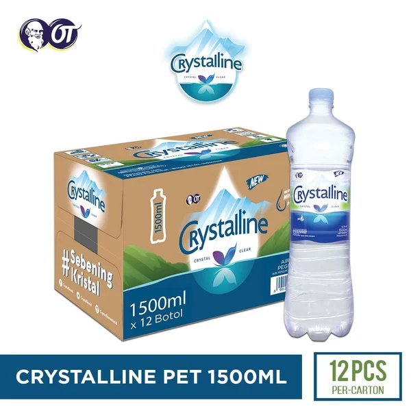 MINERAL CRYSTALLINE PET 1500ML X 12 BOTOL /CTN 