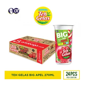 TEH GELAS BIG APEL 300 ML X 24 CUP/CTN