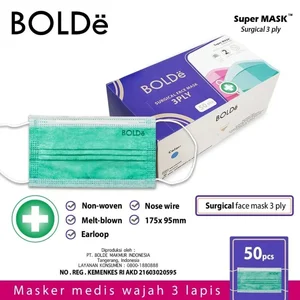 Masker Bolde 3ply per box isi 50 s