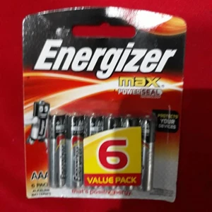 Energizer E92 BP6 Max 6S AAA Batteries