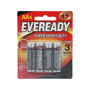 Eveready 1215 BP4 4S Small Black AA Battery