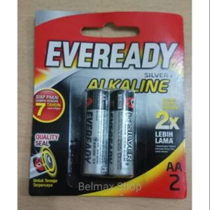 Eveready 2S AA Alkaline Battery E91 BP2 Silver x 216 Pack per Carton