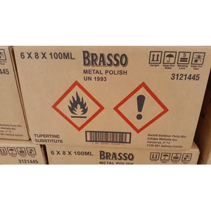 Metal Polish Brasso 100 Ml per karton isi 48 pcs