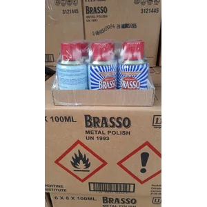 Metal Polish Brasso 100 Ml per karton isi 48 pcs