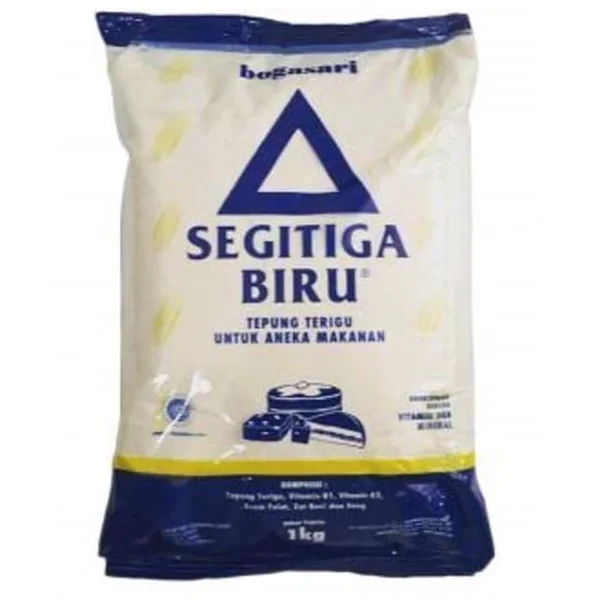 Terigu Segitiga Biru 1 kg per karton isi 12 pcs